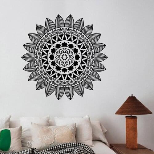 Mandala Wall Decal Vinyl Sticker Indian Ornament Decor For Home Housewares Living Room Yoga Studio Dorm Namaste Wall Decor LL765