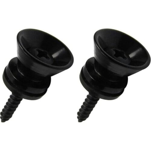 NEW 2pcs Metal Black Guitar Strap Locks Straplocks Buttons For Guitar Accessories