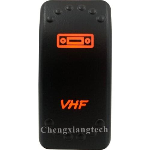 Orange Led Light - Car Boat Caravan Marine Rocker Switch- Laser Eatched- VHF- for Carling ARB NARVA 4X4 -Waterproof