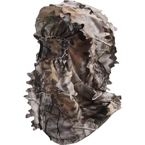 Outdoor Multi-Functional Camping Hunting Fishing Quality 3D Tactical Bionic Camouflage Headgear CS Cover Full Face Mask Camo-Cap