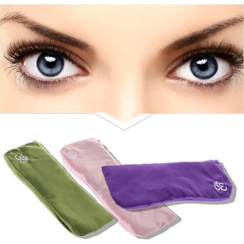 Yoga Eye Pillow Silk Cassia Seed Lavender Massage Relaxation Mask Aromatherapy E56D