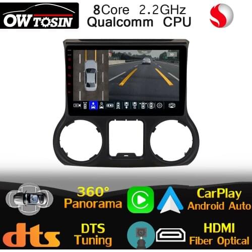 Qualcomm CPU Android For Jeep Wrangler 3 JK RHD 2011-2017 Car Multimedia Player Radio GPS CarPlay Auto Head Unit 4G LTE Stereo