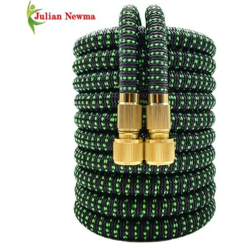 High Quality Rubber Garden Watering Hose Expandable Magic Flexible Garden Hose High Pressure Car Washer Plastic Pipe Irrigation