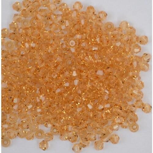 Gold shadow 4mm 720pcs/Lot Chinese Top Quality Crystal Bicone Beads Free Shipping