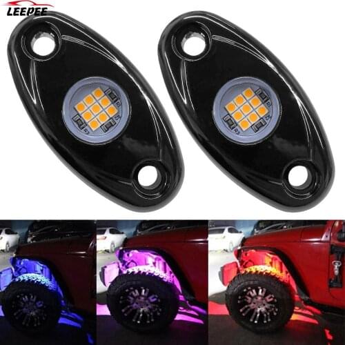 Underbody Glow For Jeep Atv Suv Offroad Car Truck Yacht Waterproof Led Neon Light Trail Rig Lamp 1 Pair LED Rock Lights