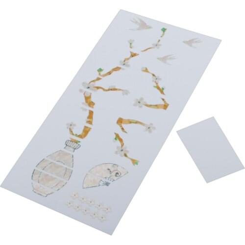 1 Packs Cherry Tree Guitar Fret Decal 3x4cm Instrument Stickers Decal