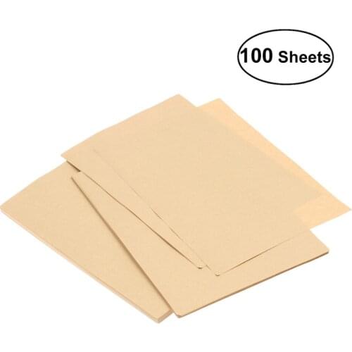 100 Sheets A5 Vintage Blank Kraft Letter Paper Retro Writing Paper