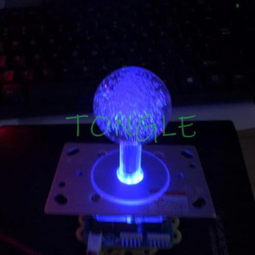 2PCS Free Shipping Arcade Joystick 12V LED Joystick Colorful Lights Illuminated Joystick For Arcade Game Fishing machine