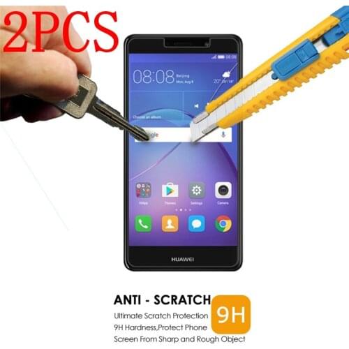 2PCS Tempered Glass For Huawei GR5 2017 Screen Protector Thoughed protective film For Huawei GR5 2017 glass