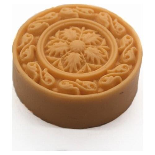 6*6*2.4cm flower pattern round shape cake mold handmade soap mold DIY tools