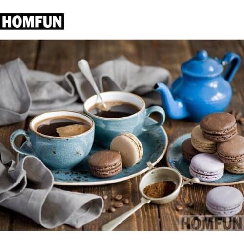 HOMFUN Full Square/Round Drill 5D DIY Diamond Painting "Coffee cup" Embroidery Cross Stitch 5D Home Decor Gift A06390