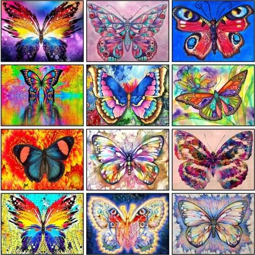 Diamond Painting Butterfly 5D DIY Square/Round Full Diamond Embroidery Animals Picture Of Rhinestones Mosaic Art Home Decoration