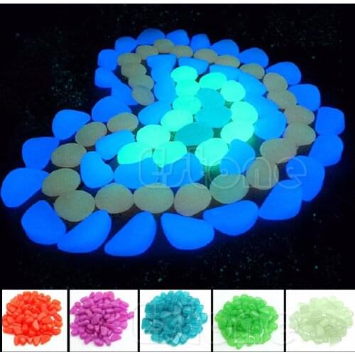 Artificial Lightweight Luminous Pebble Stone For Home Fish Tank Decor Garden Corridor Decorations 300pcs Free Shipping