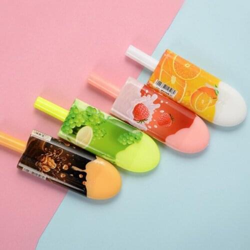 1pc Cute Fruit Ice Cream Gel Pen Cartoon Office For School Supplies Black Signature Pen Kawaii Korean Stationery