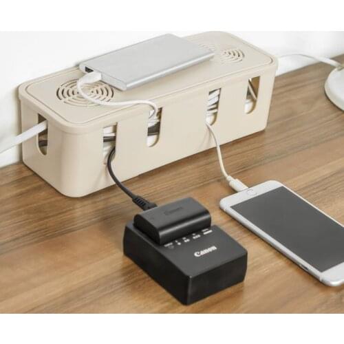 Wire Storage Box Electric Panel Power Supply Board Cable Storage Organizer Desktop FInishing Box Network Cable Collection Box