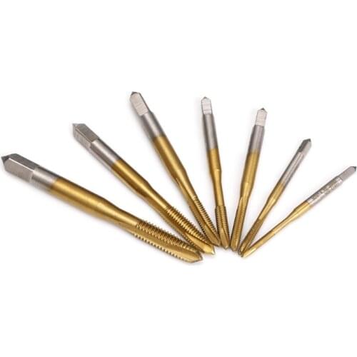 M2/M2.5/M3/M3.5/M4/M5/M6 HSS Metric Straight Flute Thread Screw Tap Plug Tap