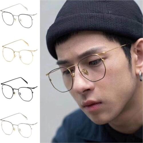 Fashion Anti-Blue Glasses Women & Men Irregular Optical Oversize Alloy Frame Eyewear Spectacles Eyeglasses