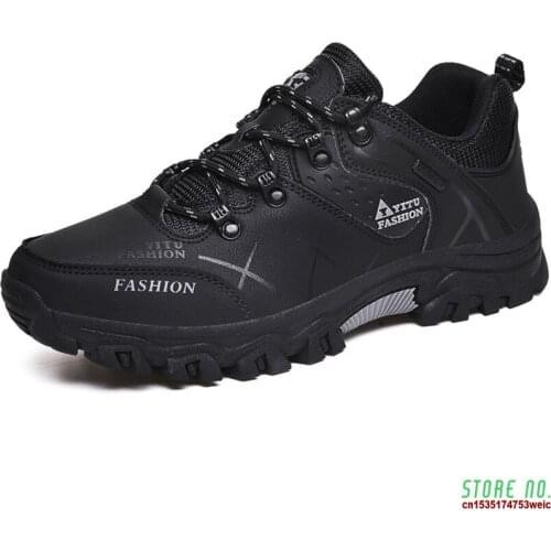 Men Sneakers Outdoor Hiking Shoes Men Trekking Shoes Waterproof Lace-up Mountaineering Sports Shoes Travel Walking Sneaker Boots