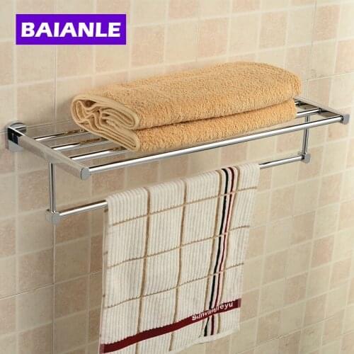 New arrival Bathroom Accessories Classic Copper Finish Bathroom Towel Rack Bar Shelf (Wall Mounted)