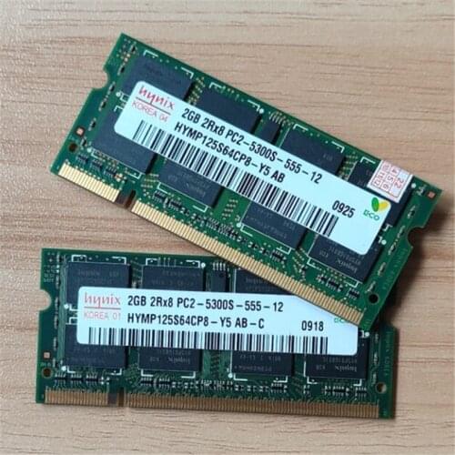 Hynix memoria DDR2 2gb 667/800MHz RAMS 2GB 2Rx8 PC2 5300S/6400S Laptop memory For ddr2 2gb 667MHz 800MHz ram use for notebook