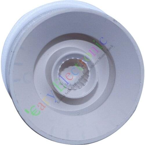 Wholesale and retail 10pc 25mm Pedal Top skirted White knob Guitar tube Amp Volume Tone audio parts free shipping