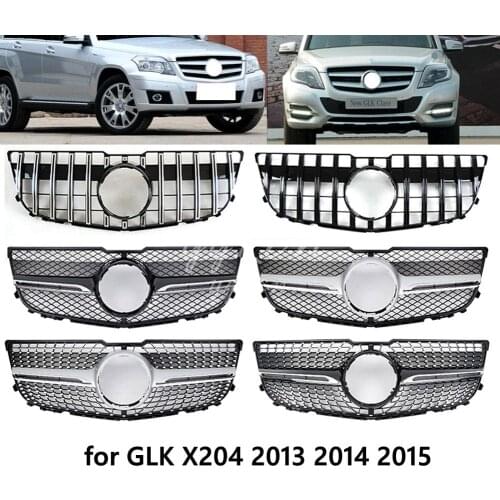 Plastic Grille fit for GLK Class X204 AMG GT GTR Grille 2013-2015 GLK250 GLK300 GLK350 Front Grille