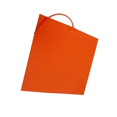 Silicone heating pad 3d printer heated pad 1000 W 220 V 500 X 500 mm with 100 k thermistor adhesive back