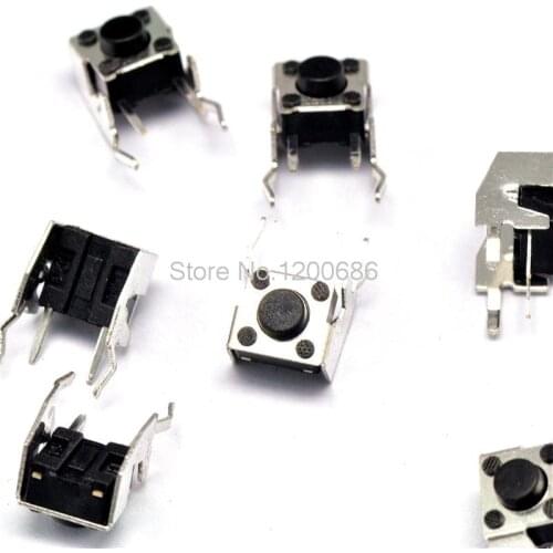 6 * 6 * 5MM Tact Switch Horizontal With Bracket 2-Foot Pushbutton Switch
