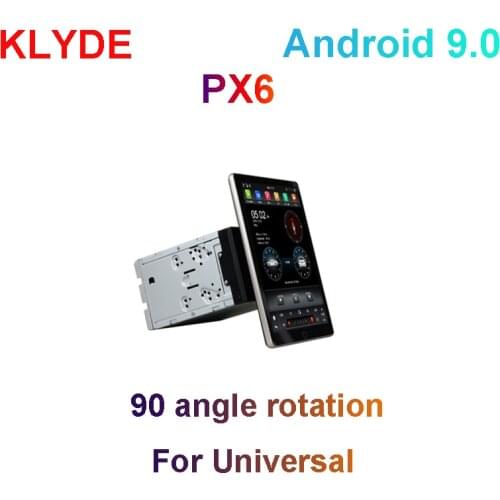 KD-97006 Hot selling android car video gps 90 angle rotation player For universal car with wifi bluetooth radio mp3/mp