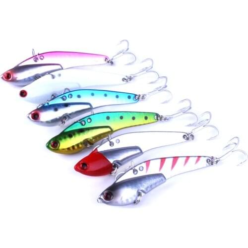 High Quality Metal VIB Fishing Lure Sinking Bait 75mm 21g Artificial Vibrator Bass Bait