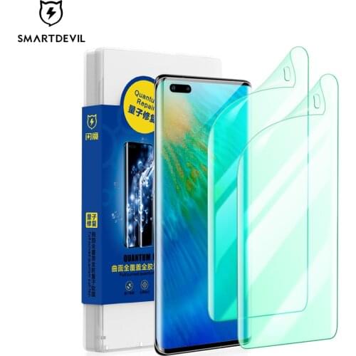 SmartDevil Green Light Screen Protectors For Huawei P40 Pro Plus Pro+ Anti-blue Light Quantum Film Full Coverage Eye Protection