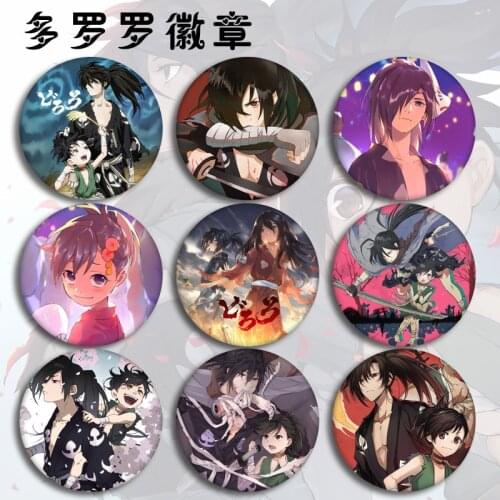 Japanese Anime Dororo Display Badge Fashion Cartoon Figure Hyakkimaru Bag Clothes Decoration Brooch Pin Jewelry Accessories