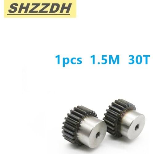 1pcs 1.5 modular belt gear 30 tooth inner hole 10mm 1.5 mold gear spur gear material carbon steel 45 steel