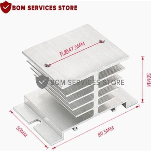 1pcs brand new SSR soild state relay radiator fin other spare parts mini Heat Sink Black gray grey