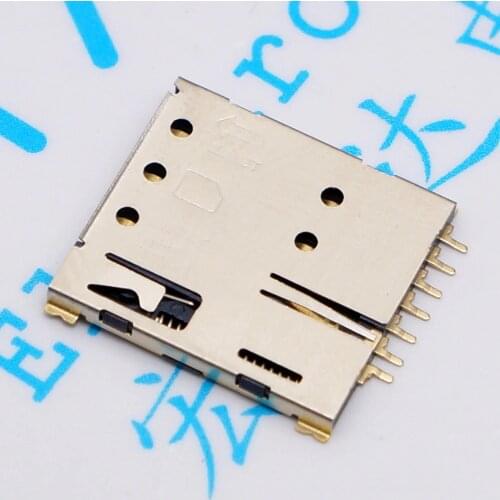 10Pcs/Lot Bomb Nano-Sim 7Pin Mini Micro Card Holder Slot Bomb Gold Plated Nano Sim