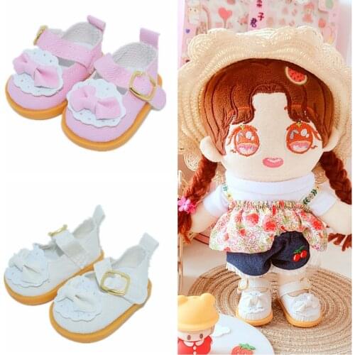 5cm Retro Leather Shoes For Dolls BJD Toy Casual Boots 1/6 Gym Sneakers for EXO 20cm Korea KPOP Plush Dolls Accessorries