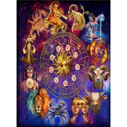 Diy Diamond Painting Constellation Cartoon Square Diamond Round Diamond Decoration Customizable Wall Art Decoration Frameless