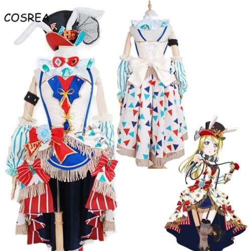 Anime LoveLive! Love Live Eli Ayase Cosplay Costume Unisex Ellie Costumes Circus Awakening Lolita Dress Uniform Carnival Party