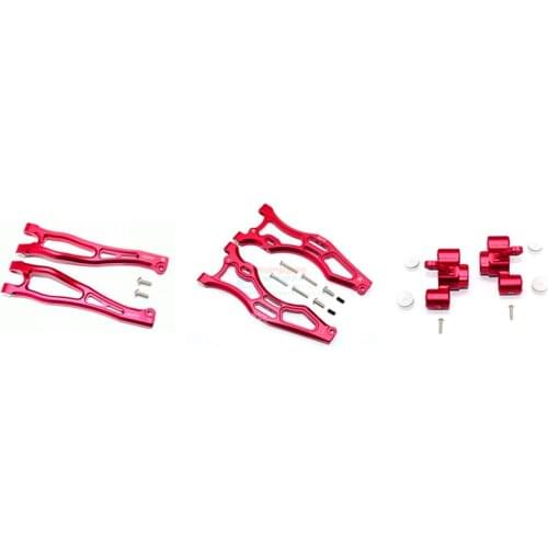 ARR frente de alumínio superior & braços inferiores + braços da junta dianteira para 1/8 arrma outcast 6 s blx caminhão dublê rc