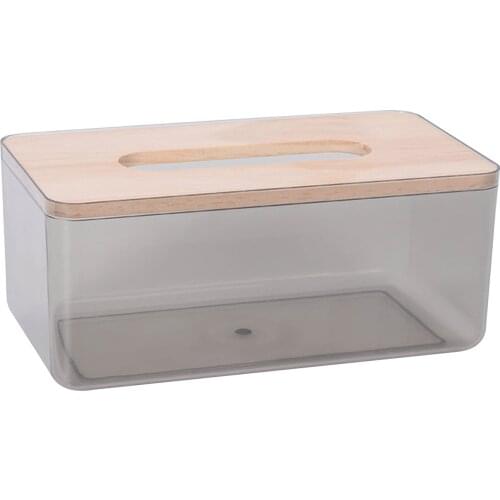 Paper Towel Dispenser Wood Tissue Box Cover Holder Countertops Bathroom Toilet Tissue Box Napkin Storage Box Home Kitchen Facial