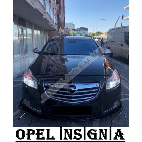 For Opel insignia Front Bumper Attachment Lip 2008-2020 Piano Glossy Black Splitter Diffuser Universal Spoiler Bumper Mud Flaps
