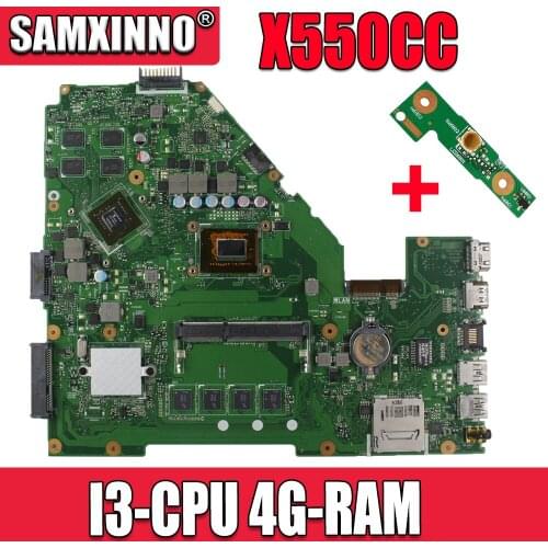 For X550CC R510CC DDR3 GT720M 4GB I3-2377U HM76 REV2.0 PN:60NB00WA Laptop Motherboard System Board Main Board Mainboard Card