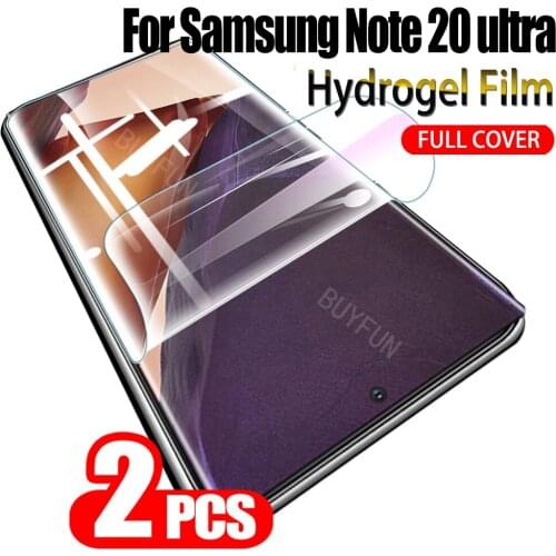 2PCS Hydrogel Film For Samsung Galaxy Note 20 Ultra Screen Protector Display Protective Film For samsung note 10 lite plus film