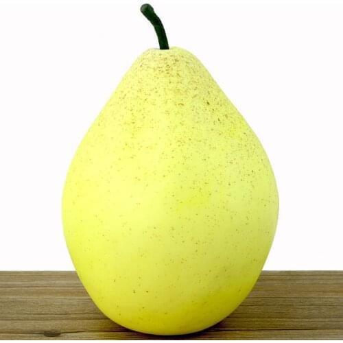 050 Simulation of large pear large size simulation fruit fake bubble pear model sample display photography props 23cm