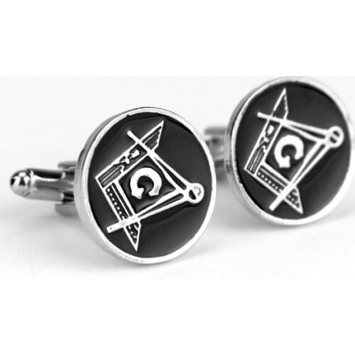 Fashion Enamel French Shirt Cufflinks Masonic A Logo Cufflinks Cute Men Shirt Wedding Party Gift To Friends