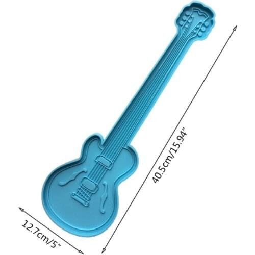 N7MF Guitar Epoxy Resin Mold Handmade Casting Silicone Mould DIY Craft Jewelry Making