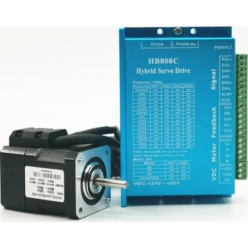 Nema 17 Closed Loop Stepper Motor & Driver Kit Hybrid Servo Step Driver & 42mm 0.4N.m DC Motor With Encoder