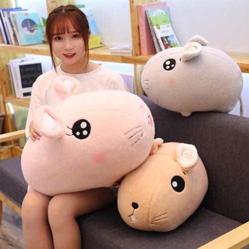 New Arrival Cartoon fat mouse doll Plush toy soft animal stuffed doll Cute pillow sofa bed cushion for Child Girl Kawaii gift