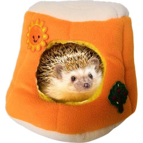 Pet Hamster Parrot Hedgehog Warm Nest Hanging Hammock Pet Bed Cotton Plush Cages Pets Accessories