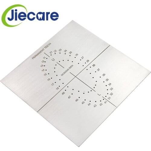 1 PC Dental Material Dental Stainless Rubber Dam Punch Hole Board Instrument Tool For Dental Lab Clinic Free Shipping